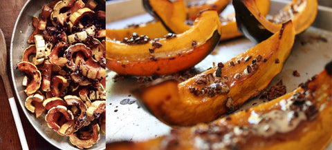 Roasted Squash With Brown Butter Nibs Recipe