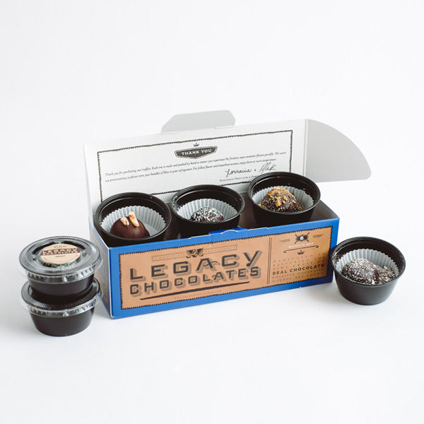 Box of 6 Chocolate Truffles | Legacy Chocolates - St. Paul, MN